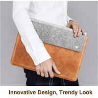 MoKo — pochette de protection en cuir PU pour ordinateur portable, housse pour MacBook Air 13 "/MacBook Pro 13", 13.3 pouces