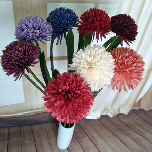 ดอกเบญจมาศประดิษฐ์ Queyiyi ขนาด 95 ซม. สีสันฤดูใบไม้ร่วง สำหรับตกแต่งงานแต่งงานและบ้าน - Product Image 3
