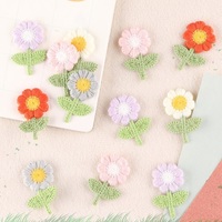Nouvelles appliques brodées en forme de fleurs à coudre pour vêtements et sacs