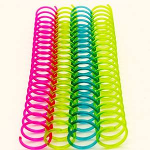 Anello di plastica a spirale a spirale a spirale in plastica colorata in PVC - Product Image 2