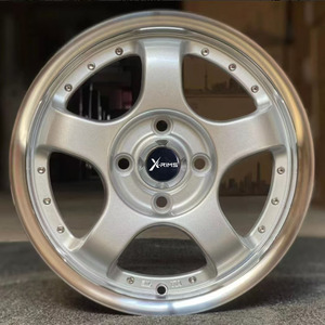 ล้อแม็กซ์อลูมิเนียมอัลลอย X-RIMS 4x114.3 4x100 ขนาด 14 นิ้ว สีทอง 6 ก้าน <span class=keywords><strong>4</strong></span> รู สำหรับ <span class=keywords><strong>Honda</strong></span> <span class=keywords><strong>Civic</strong></span> <span class=keywords><strong>EG</strong></span> - Product Image 4