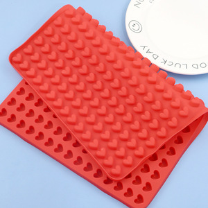 wholesale factory 255 cavity 3d heart shape moldes de silicones candy mould mold makers chocolate cake silicone mold trays