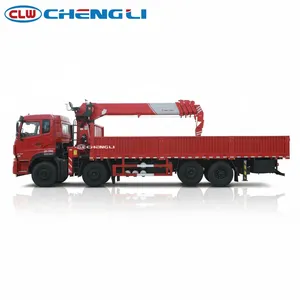 รถเครนติดรถบรรทุก 12 ตัน รถเครน CLW รถบรรทุกบูมไฮดรอลิกสำหรับวัสดุก่อสร้าง - Product Image 4