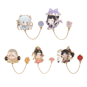 Badges de personnages <span class=keywords><strong>d</strong></span>'anime de style moderne personnalisés, accessoires portables mignons - Série de broches pour vêtements - Product Image 1