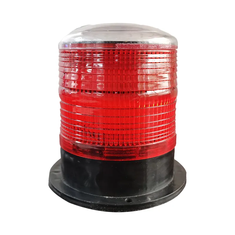 Road led light warning road traffic light solar red flashing warning light