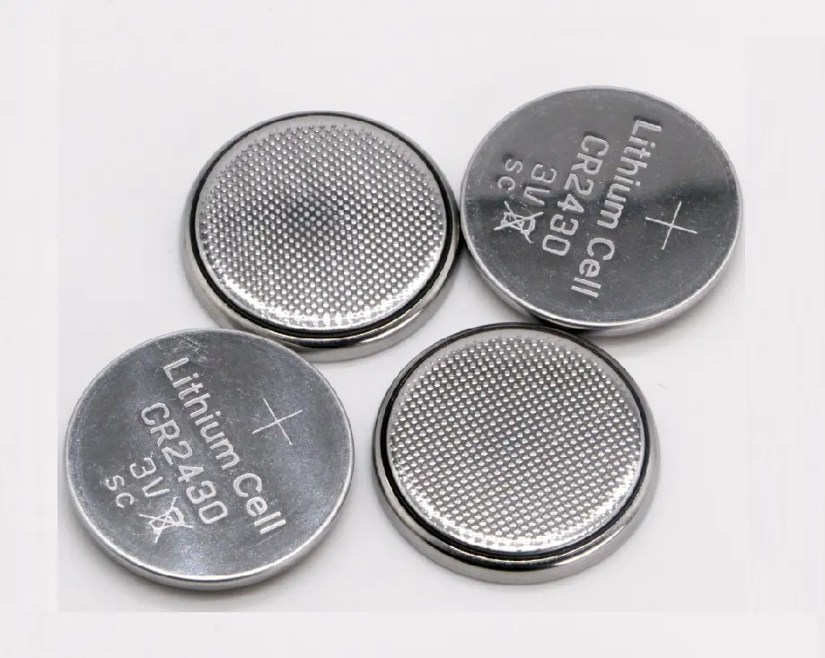 3V Mini Button Cell Materials Lithium Ion Battery Cr2430 160Mah Lithium Limno2 Coin Cell Lithium Button Battery