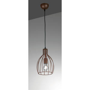 Lampadario in Acciaio Corten a Forma di Bottiglia - 1XE27 - Product Image 1