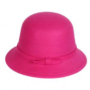 หมวกทรงเฟโดราสไตล์อังกฤษสำหรับผู้หญิง ทำจากผ้าสักหลาด อุ่นสบายสำหรับฤดูหนาว ขายส่ง - Product Image 2