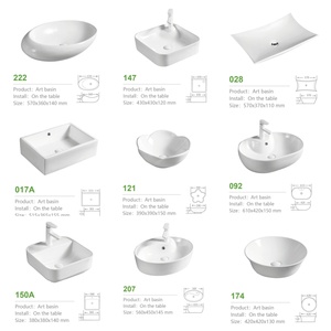 Lavabo da Appoggio Moderno in Ceramica con Texture Ondulata, Foro di Troppopieno, Resistente alle Macchie, Anti-Ingiallimento, Facile da Pulire, per Bagno - Product Image 6