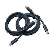 Câble de charge rapide USB 3.0 5A en nylon tressé Type C vers Type C, 2M 3M de longueur, pour iPhone OEM - Vente en gros usine