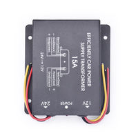 Convertisseur abaisseur de tension CC-CC 15A en gros, 24V vers 12V, transformateur de puissance pour accessoires audio de camion, bus et voiture