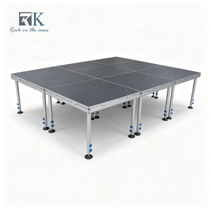 Escenario de Alta Calidad Fácil de Instalar, Plataforma de Escenario Ajustable para Bodas, Conciertos y Eventos - Product Image 1