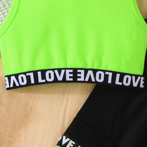 เสื้อผ้าเด็กผู้หญิง อายุ 3-7 ปี ชุดฤดูร้อน แขนกุด ผ้าเดนิมสีพื้น ระบายอากาศดี แฟชั่น ชุดลำลองสองชิ้น - Product Image 4