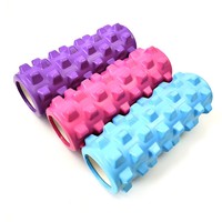 Rouleau de massage en mousse EVA creuse de 33 cm avec logo personnalisé, bâton de massage unisexe style griffe pour la relaxation musculaire, cadeau promotionnel de yoga