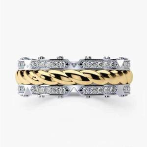 Anello Bicolore per Uomo e Donna, Elegante Accessorio per Proposte e Feste, Regalo di Moda - Product Image 3