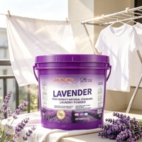 Deterjen Bubuk 4.5kg Aroma Lavender Formula Terkonsentrasi Daya Bersihkan Kuat Perawatan Kain Lembut Merek Kustom
