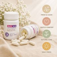 Capsules vaginales à l'acide borique 20 pièces 600 mg Antibactérien Équilibre du pH Yoni Pops Fraîcheur & Confort Bien-être féminin