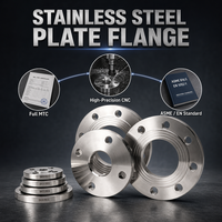 Bride en acier au carbone DIN Standard DN15 DN20 DN25 DN32 PN16 RF, entièrement usinée CNC, sur mesure OEM, faible MOQ, livraison rapide