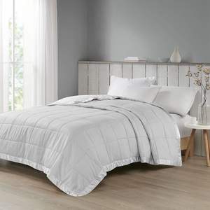 DB Oversized Down Alternative <b>Bed</b> <b>Blanket</b> with Elegant Satin Trim - Product Image 1