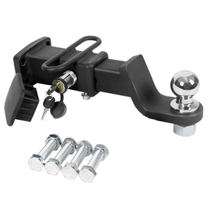 Go Trailer Nouveau support de boule d'<span class=keywords><strong>attelage</strong></span> robuste avec antivol, dénivellement de 2 pouces, capacité de remorquage de 6000 lb, construction en acier durable - Product Image 1