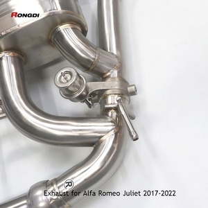 Sistema de Escape Tuned para Alfa Romeo Giulia 2.0T, Tubo de Escape Cat Back con Válvula Electrónica - Product Image 5