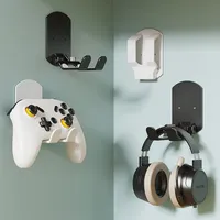 Support pour casque pour Switch Pro PS5 PS4 XBOX ONE, crochet mural adhésif, support pliable pour casque de jeu