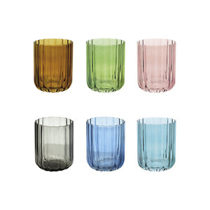 Set di bicchieri Calliope in vetro, 6 pezzi, colori assortiti - Product Image 1