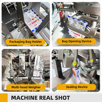 Machine d'emballage automatique pour sachets plats, biscuits, mini-biscuits, bâtonnets de biscuits, sachets à fond plat