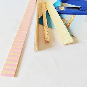 Fashion Design Colorful Ruler Wooden Ruler for Children Promotion Ruler Stationery