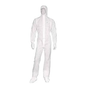 Traje Protector Desechable con Capucha para Uso en Cuartos Limpios, Protección de Nivel D, Polipropileno No Tejido, Ligero, Transpirable, Ignífugo - Product Image 1