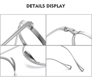 Luxury Designer Classic High Quality Full Lens Mono Surplus Eyewear Kmn Optical Emporio Vintage Vasos Men Titanium <strong>Glasses</strong> Frame - Product Image 3