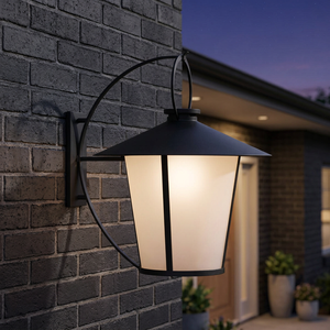 Black <b>Motion</b> <b>Sensor</b> AC IP66 Outdoor Wall Lamp Lantern <b>LED</b> Sconce Porch Gate Balcony Garden Corridor <b>Lighting</b> - Product Image 3