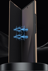 Custodia Magnetica in Pelle con Bordo Dorato e Motivo Coccodrillo per Samsung Z Fold 7, Compatibile con Samsung Z Fold 6 5 <span class=keywords><strong>4</strong></span> - Product Image 6