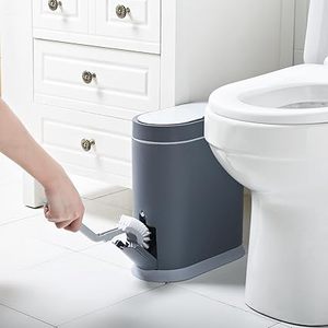 Elpheco Nhà Thông Minh Cảm Biến Cảm Ứng Thùng Rác <span class=keywords><strong>Bin</strong></span> Với Không Thấm Nước Tích Hợp Nắp Điện Nhà Vệ Sinh Bàn Chải Phòng Tắm - Product Image 3