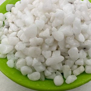 Piccoli Ciottoli <span class=keywords><strong>Bianchi</strong></span> in Pietra Naturale <span class=keywords><strong>per</strong></span> Paesaggistica di Cortili, Acquari, Piante Grasse e Fiori in Vaso, Pesanti e Naturali - Product Image 1