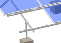 Support de montage solaire au sol pour module photovoltaïque / Structure