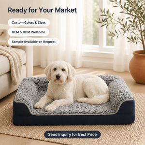 Cama Ortopédica para Perros y <span class=keywords><strong>Gatos</strong></span> de 20 Pulgadas, con Espuma Tipo Caja de Huevos, Funda Extraíble y Lavable, Antideslizante, para Perros Pequeños, <span class=keywords><strong>Gatos</strong></span>, Tallas S, M, L, XL - Product Image 4