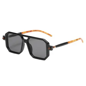Cool Fashion Custom Women Men Retro Vintage Sun Glasses Rectangle Frame Sport Sunglasses