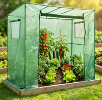 Serre en filet PE avec porte à fermeture éclair enroulable, abri pour plantes, protection contre le gel et la pluie pour la culture de tomates et de légumes en jardin