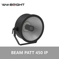 Mini Proyector LED de Haz de Luz 450W RGBW IP65 con Anillo de Retrofit para Eventos, Modo de Control DMX512, Luz de Día 6000K, Regulable, para Conciertos y Bodas