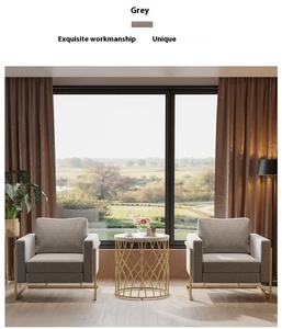Canapé et <span class=keywords><strong>chaise</strong></span> en tissu de style nordique moderne pour salle à manger, négociation et mobilier commercial pour magasins de vêtements - Product Image 6