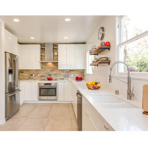 Armoire de <span class=keywords><strong>cuisine</strong></span> en laque brillante, armoire de <span class=keywords><strong>cuisine</strong></span> avec Long comptoir - Product Image 1