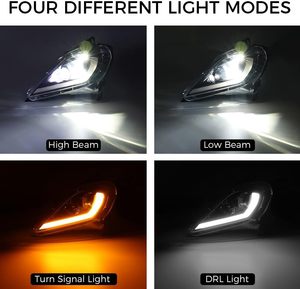 Un ensemble de phares LED, faisceau haut et bas, clignotants, feux de jour DRL pour YAMAHA <span class=keywords><strong>RAPTOR</strong></span> YFZ 450 450R <span class=keywords><strong>Raptor</strong></span> 700 700R - Product Image 3