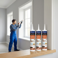 Mastic acrylique latex peignable, étanche, séchage rapide, blanc, adhésif pour murs intérieurs, plafonds, garnitures et remplissage de joints OEM ODM