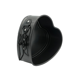 แม่พิมพ์เค้กสปริงฟอร์มเหล็กคาร์บอนรูปหัวใจขนาด10ซม. ไม่ติดก้นที่ถอดออกได้ทำความสะอาดง่ายสำหรับการอบ - Product Image 4