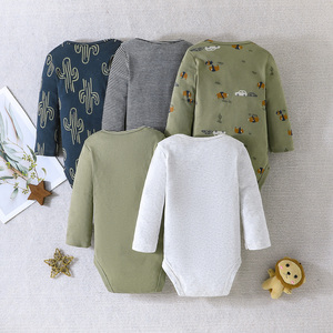 Ensemble Cadeau Douche Style Décontracté Direct Usine pour Bébés Filles Nouveau-nés Été – Grenouillères et Bodys Manches Longues 100% Coton – Nouveauté - Product Image 2