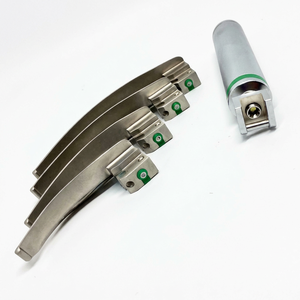 Ensemble de laryngoscopes pédiatriques McCoy Flexi Tip à fibre optique avec poignée électrique, instruments ORL, fournisseur en gros - Product Image 1