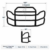 Grille de protection robuste pour camion Freightliner Cascadia Gen 5, protection avant en acier à 5 barres