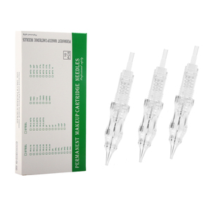 10 Piezas <span class=keywords><strong>de</strong></span> Agujas <span class=keywords><strong>de</strong></span> Maquillaje Permanente Cartuchos <span class=keywords><strong>de</strong></span> Tatuaje para Cejas Delineador <span class=keywords><strong>de</strong></span> Ojos y <span class=keywords><strong>Labios</strong></span> <span class=keywords><strong>Microblading</strong></span> para Máquinas Rotativas <span class=keywords><strong>de</strong></span> PMU y SMP - Product Image 1