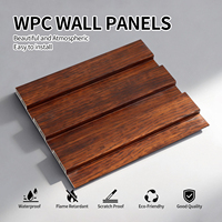 Panel de Pared WPC de Madera Ecológica Directo de Fábrica, Revestimiento de Pared Resistente a la Humedad, Paneles de Techo para Decoración de Hoteles y Pensiones